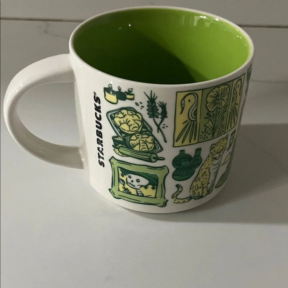 Starbucks been there series Mexico Themed Green and White Mug - Picture 4 of 5